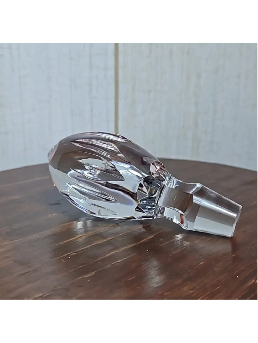 Natchtmann Bleikristall Crystal Germany Vintage Cranberry Cut Glass Decanter